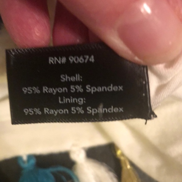 Boston proper top with fringe, white, xsmall - Picture 7 of 7